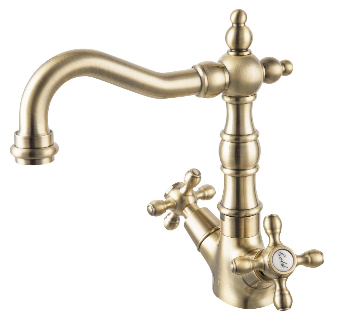 FDesign Baterie Lavoar Inalta Lacrima Cu Ventil Click-Clack, Bronze, Seria: LACRIMA
