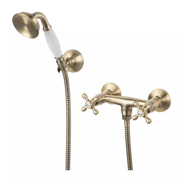 Baterie dus lacrima, FDesign cu para si furtun de dus, bronz