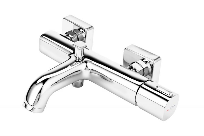 FDesign Baterie Cada/Dus Meandro, Crom, Seria: MEANDRO