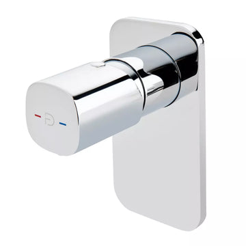 Baterie incastrata dus meandro FDesign cu 1 iesire, crom
