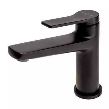 Baterie lavoar seppia FDesign cu ventil click-clack, negru