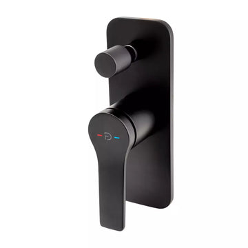 Baterie incastrata cada/dus seppia FDesign cu 2 iesiri, negru