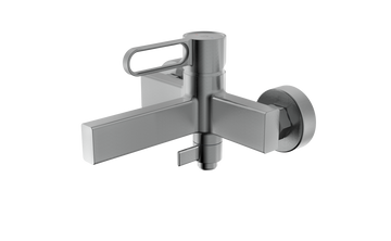 Baterie cada/dus zaffiro, FDesign gun metal, aur roz-negru