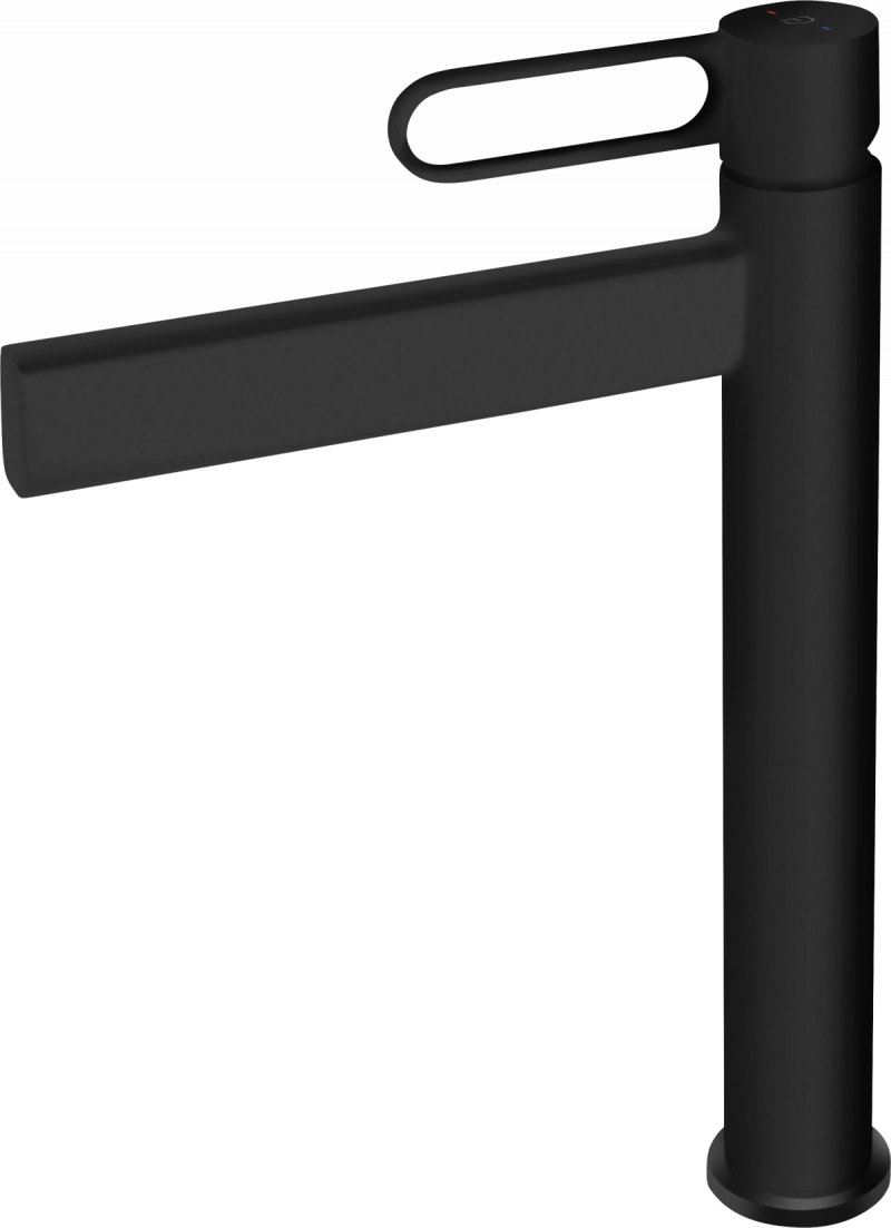 FDesign Baterie Lavoar Inalta Zaffiro, Negru Mat, Seria: ZAFFIRO