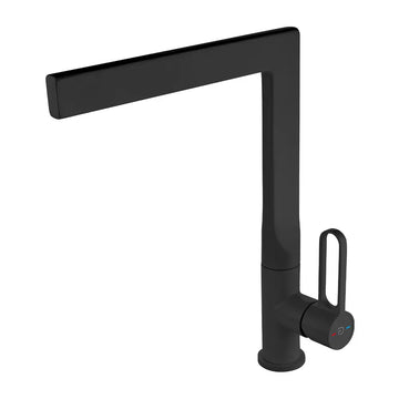 Baterie bucatarie pipa inalta zaffiro, FDesign negru mat