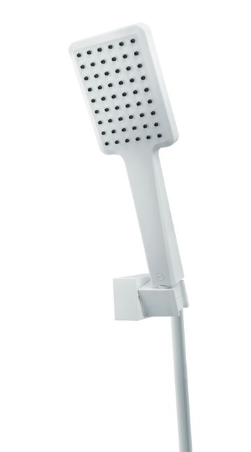 FDesign Set De Dus Rivus, Cu Suport, Furtun Si Para Dus 1 Functie Alb, Seria: RIVUS