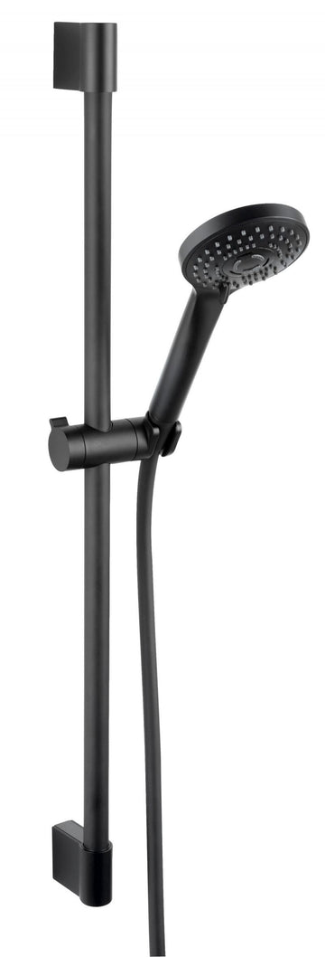 FDesign Set Dus Inula, Cu  Bara Culisanta, Furtun Si Para Dus 3 Functii, Negru, Seria: INULA