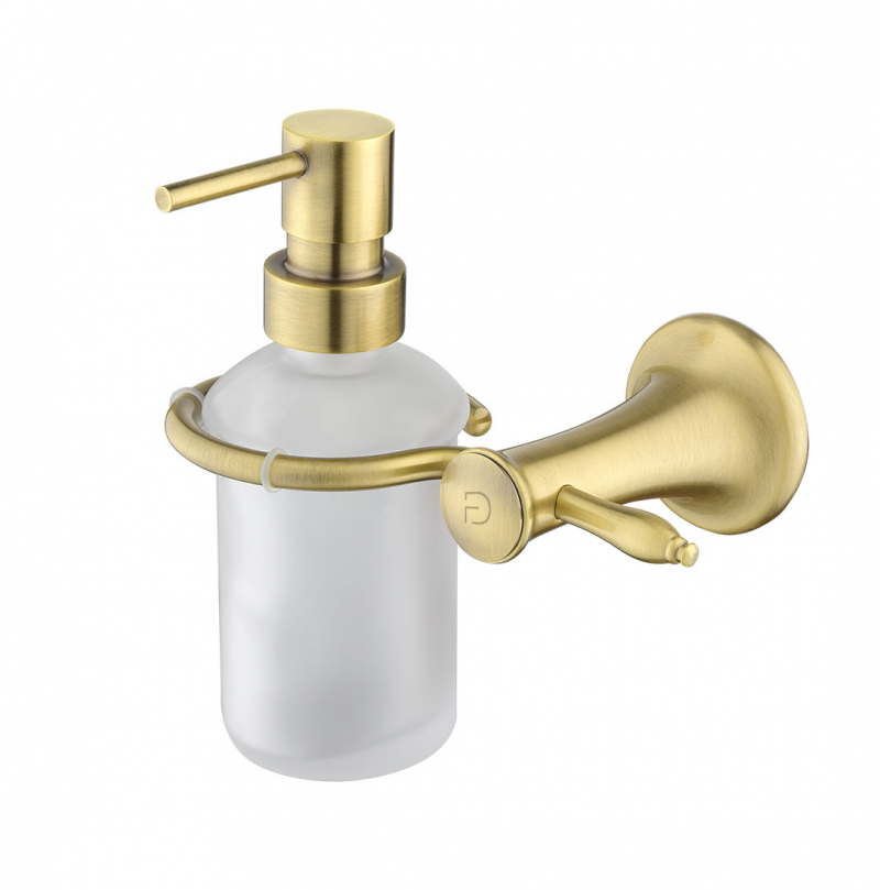 FDesign Dozator Sapun Lichid Lacrima, Sticla Mata/Bronz, Seria: LACRIMA