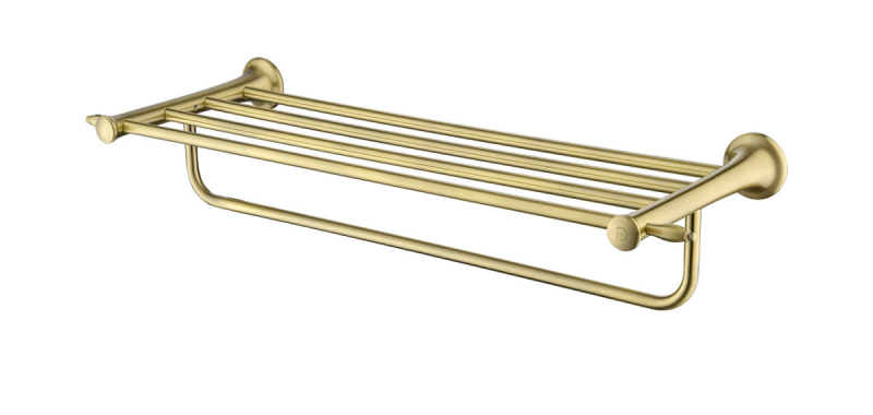 FDesign Suport Prosoape Cu Bara Prosop Lacrima 600 Mm, Bronz, Seria: MERIDA