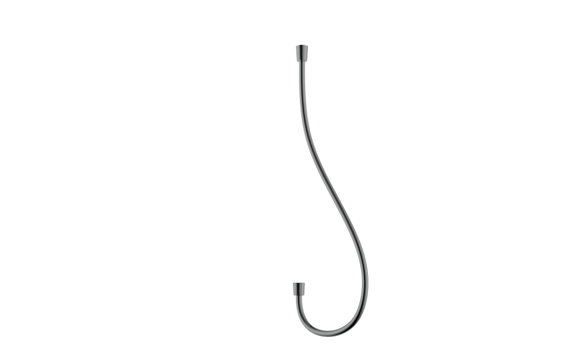 FDesign Furtun Dus Anti-Twist Inula, 150 Cm, Pvc Cu Capat Conic, Gun Metal, Seria: INULA