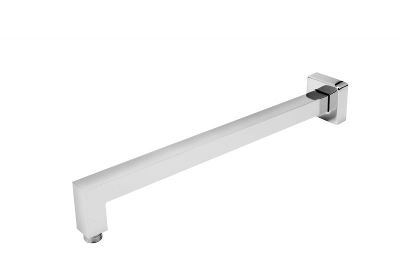 FDesign Brat Dus Fix Rectangular Inula, 400 Mm, Alama, Crom, Seria: INULA