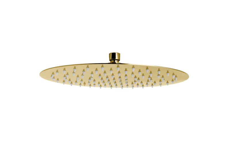 FDesign Cap De Dus Slim Rotund Inula, 300 Mm, 1/2, Metal, Auriu Lucios, Seria: INULA