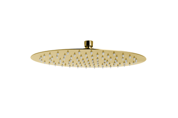 FDesign Cap De Dus Slim Rotund Inula, 300 Mm, 1/2, Metal, Auriu Lucios, Seria: INULA