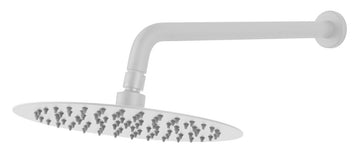 FDesign Set Brat Dus Fix Tubular 350 Mm Cu Para Dus Rotunda 250 Mm, Alb, Seria: INULA