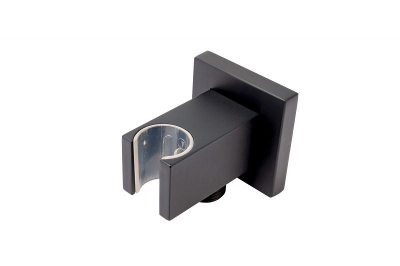 FDesign Racord Dus Patrat Inula Pentru Baterie Incastrata, Cu Suport Dus, 1/2 , Negru, Seria: INULA