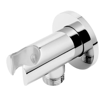 Racord dus rotund inula FDesign pentru baterie incastrata, cu suport dus, 1/, crom