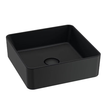 Lavoar hera Gala sq 38X38CM, fara preaplin, negru mat