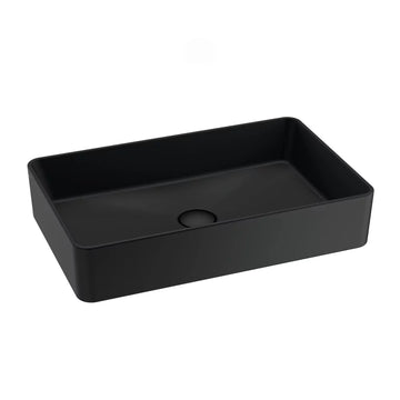 Lavoar hera Gala 60X38 cm, fara preaplin, negru mat