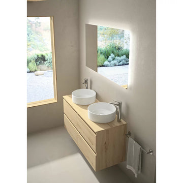 Lavoar hera Gala rotund 38 cm, fara preaplin, alb