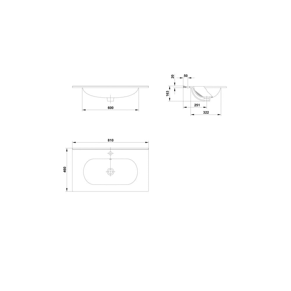 LAVOAR KLEA 81X46 ALB