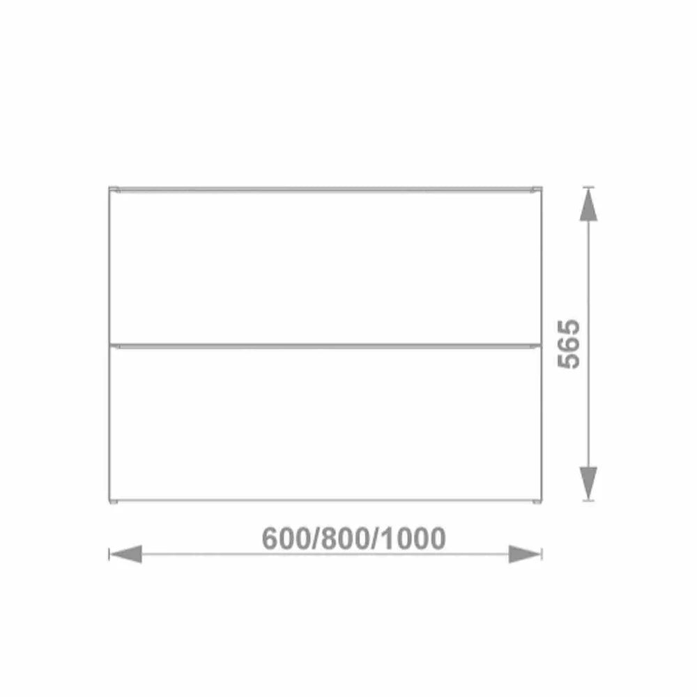 DULAP SHONA 80X56X45.2 CM PENTRU LAVOAR, DOUA SERTARE, ALB MAT