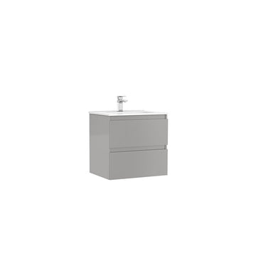 Mobilier daily Gala 60X46X56.5 galet lucios, 2 sertare, cu lavoar, gri lucios