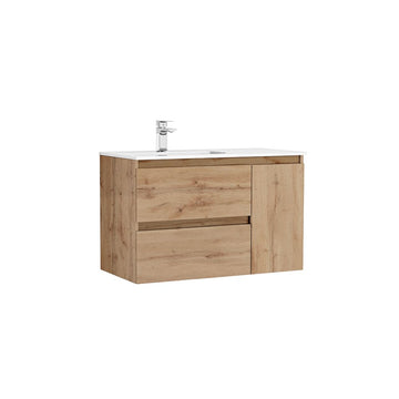 Mobilier daily Gala 90X46X56.5 stejar rustic, 2 SERTARE+1 usa, cu lavoar, stejar