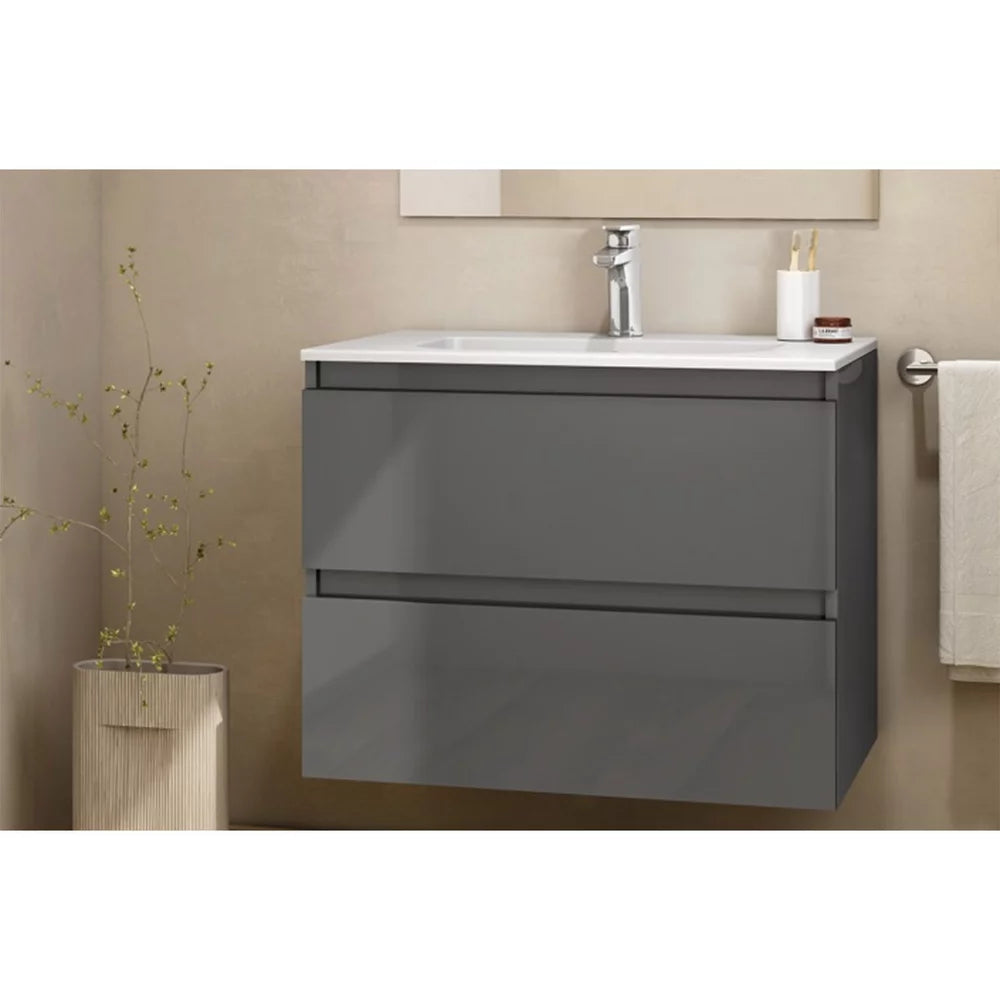 MOBILIER DAILY 120X46X56.5 ALB LUCIOS, 4 SERTARE,CU LAVOAR