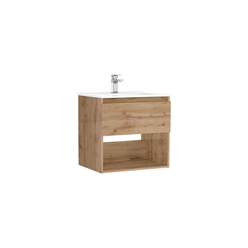 Mobilier daily Gala 60X46X56.5 stejar rustic, 1 sertar+raft, cu lavoar, stejar