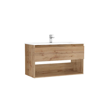 Mobilier daily Gala 100X46X56.5 stejar rustic, 1 sertar+raft, cu lavoar, stejar