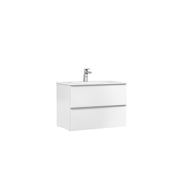 Mobilier shona Gala 80X46X56.5 alb mat, 2 sertare, cu lavoar klea