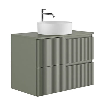 Set mobilier cu blat canaletto Gala 79.5X45.4X56.5 cm, 2 sertare, green
