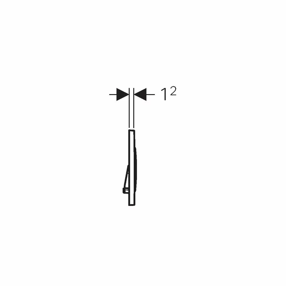 CLAPETA ACTIONARE REZERVOR INCASTRAT SIGMA 20 ALB MAT LACUIT-CROM EASY TO CLEAN