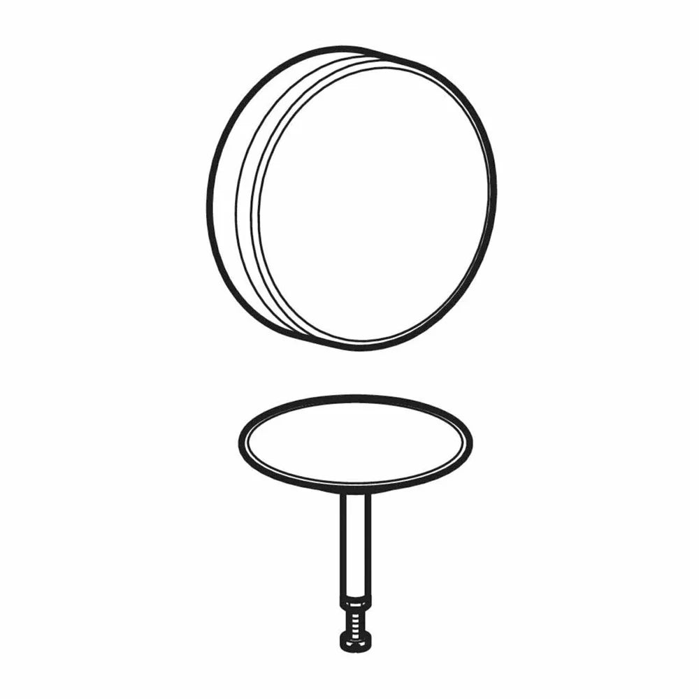 Ornament Geberit pentru sifon cada DIAM.52 mm cu actionare prin rotire, negru