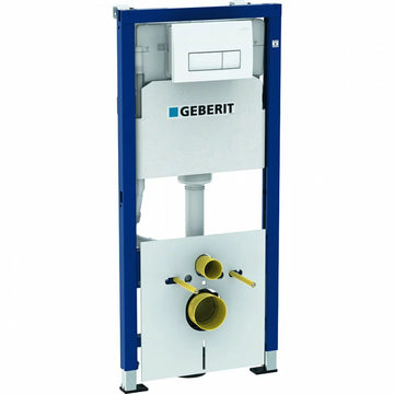 Prepack duofix Geberit delta cu clapeta DELTA50 alba, set fixare, inclusiv traversa, si set fonoizolant_nou