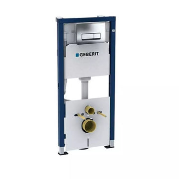 Prepack duofix Geberit delta cu clapeta DELTA50 crom, set fixare, inclusiv traversa, si set fonoizolant_nou