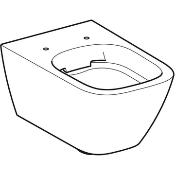 Vas WC smyle Geberit square suspendat rimfree, alb
