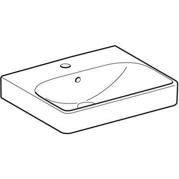 Lavoar Geberit smyle square 50, alb lucios