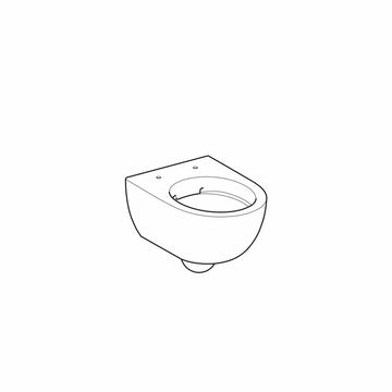 Vas WC suspenda selnova Geberit compact rimfree, alb lucios