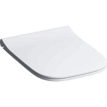 Capac WC smyle Geberit square slim soft close tip sandwich , balamale quick-release, alb