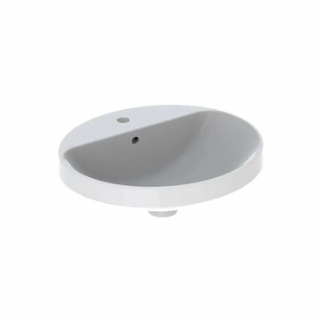 Lavoar incorporat variform Geberit oval 50X45 cu orificiu robinet si preaplin