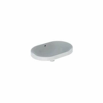 Lavoar încorporat Geberit variform, eliptic B-60CM, T-40CM, preaplin vizibil, glazurat alb
