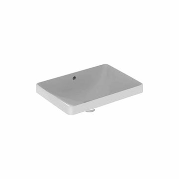 Lavoar încorporat Geberit variform, dreptunghiular B-55CM, T-40CM, preaplin vizibil, glazurat alb