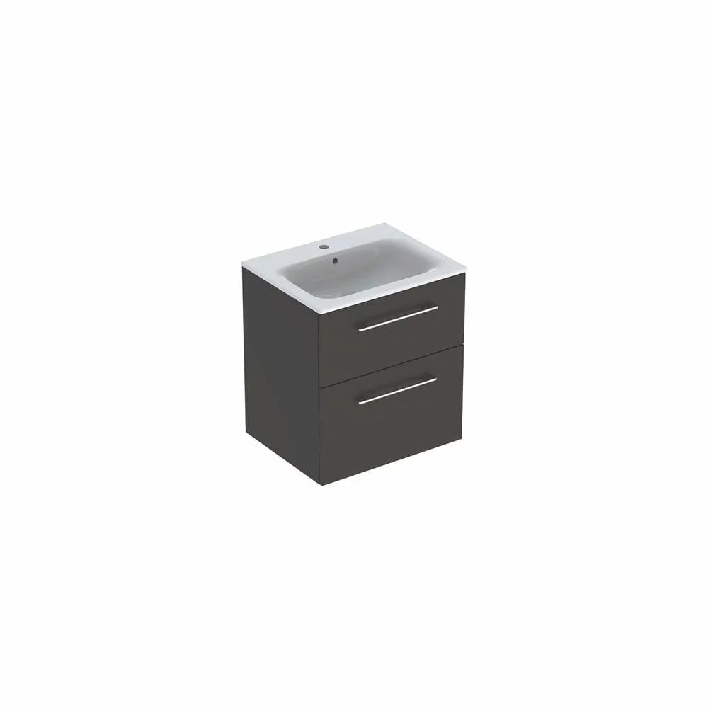 MOBILIER 60 CM SELNOVA SQUARE CU LAVOAR, DOUA SERTARE,LAVA
