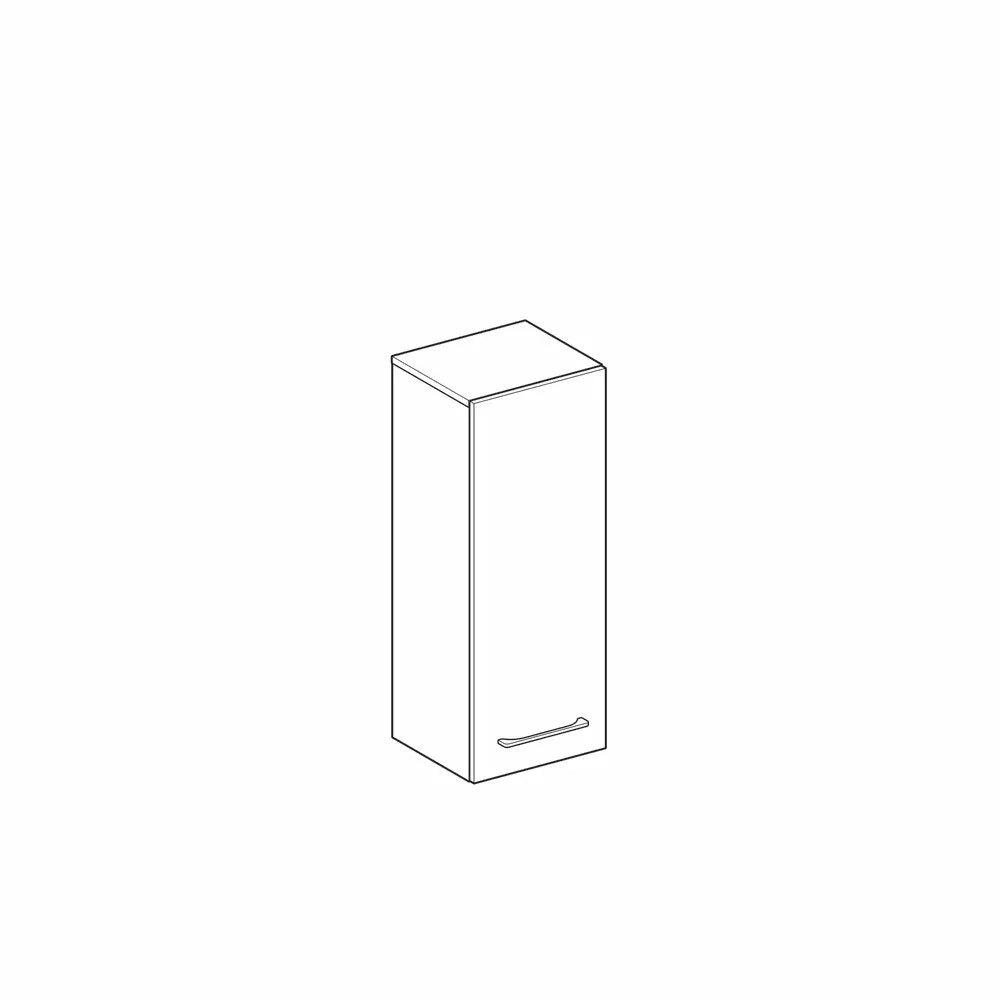 DULAP INALTIME 85 CM SELNOVA SQUARE CU O USA,ALB