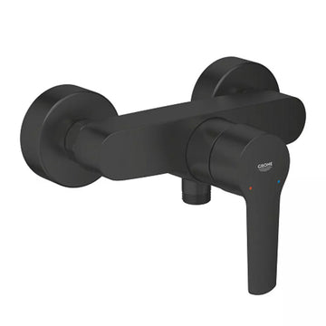 Baterie dus start Grohe negru mat