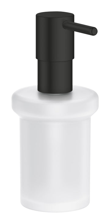 Dozator essentials Grohe fara suport nou matte black, crom lucios