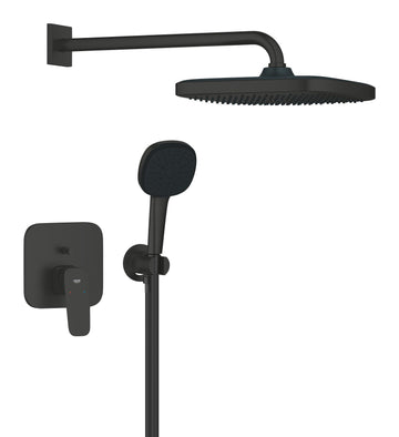 Sistem dus incastrat cubeo Grohe cu tempesta 250, fara smartbox, matt black