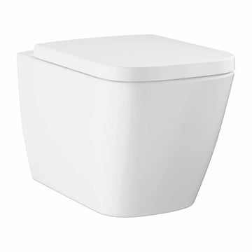 Set Grohe vas WC bauedge ceramic suspendat cu capac soft close, alb lucios