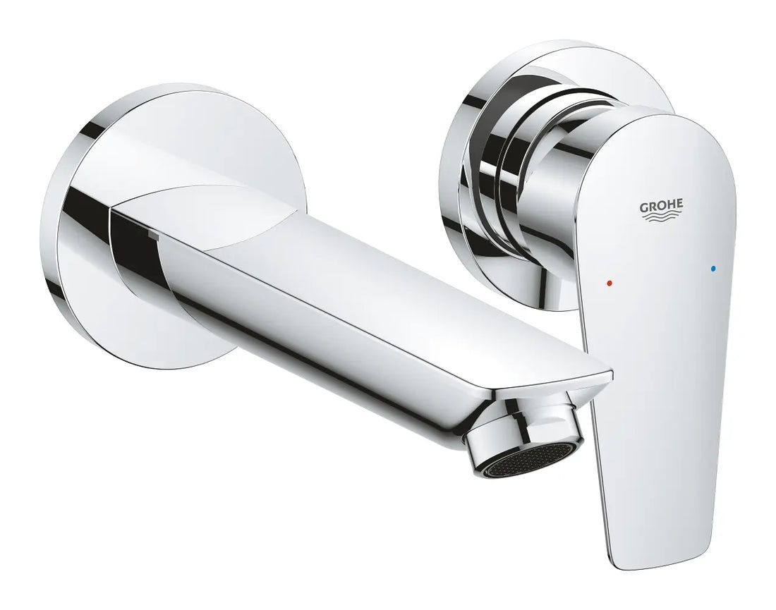 Ornament baterie lavoar Grohe Bau Edge M-Size cu 2 gauri, montaj incastrat